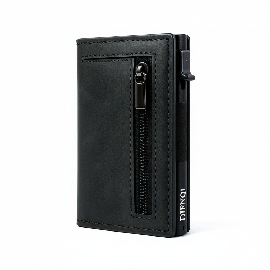 Portefeuille RFID en cuir - Premium