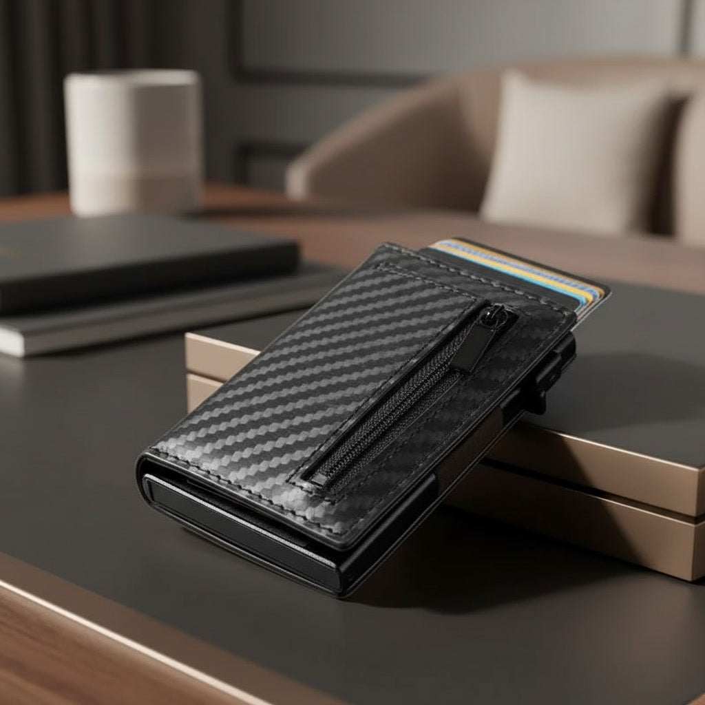 SecureNest™ - Portefeuille RFID en cuir - Ultra Slim